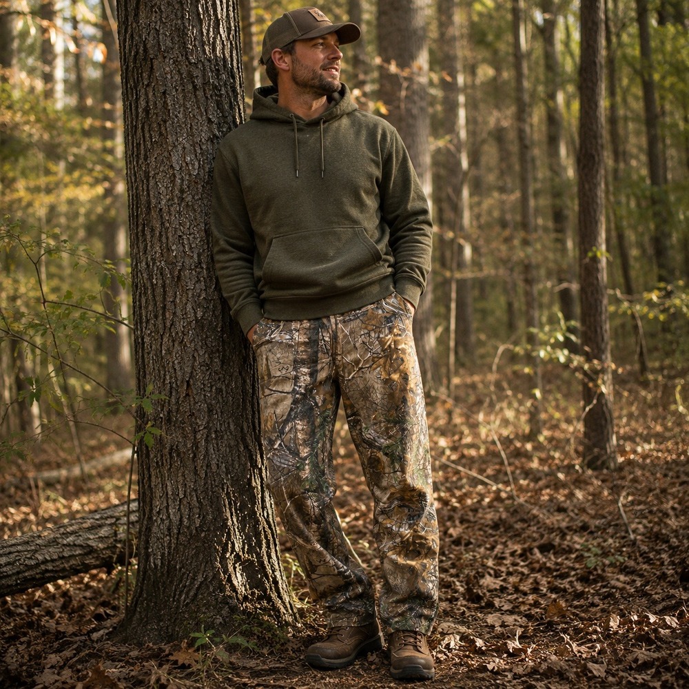 Wrangler ProGear Camo Hunting Pants Mens 40x30 Realtree Woodland PG001AX Y2K
